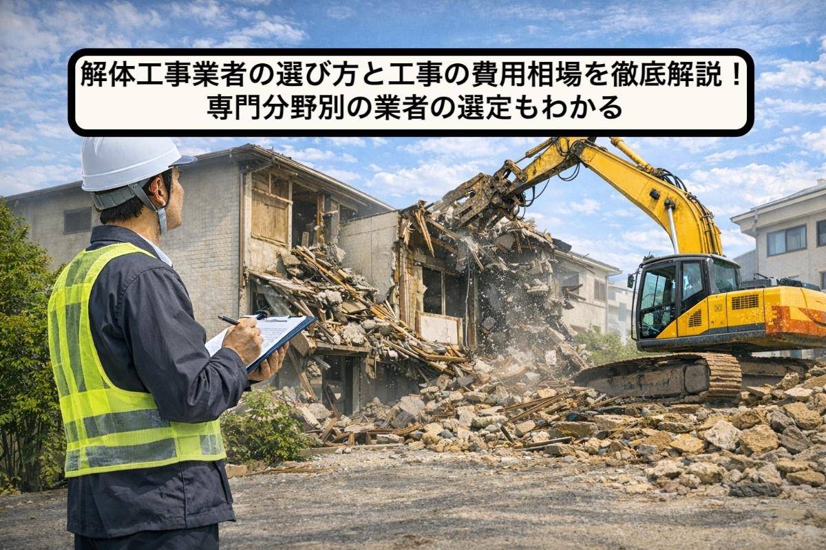 解体工事業者の選び方と工事の費用相場を徹底解説!専門分野別の業者の選定もわかる | メディア | 新潟県上越市の解体なら有限会社渡辺商事