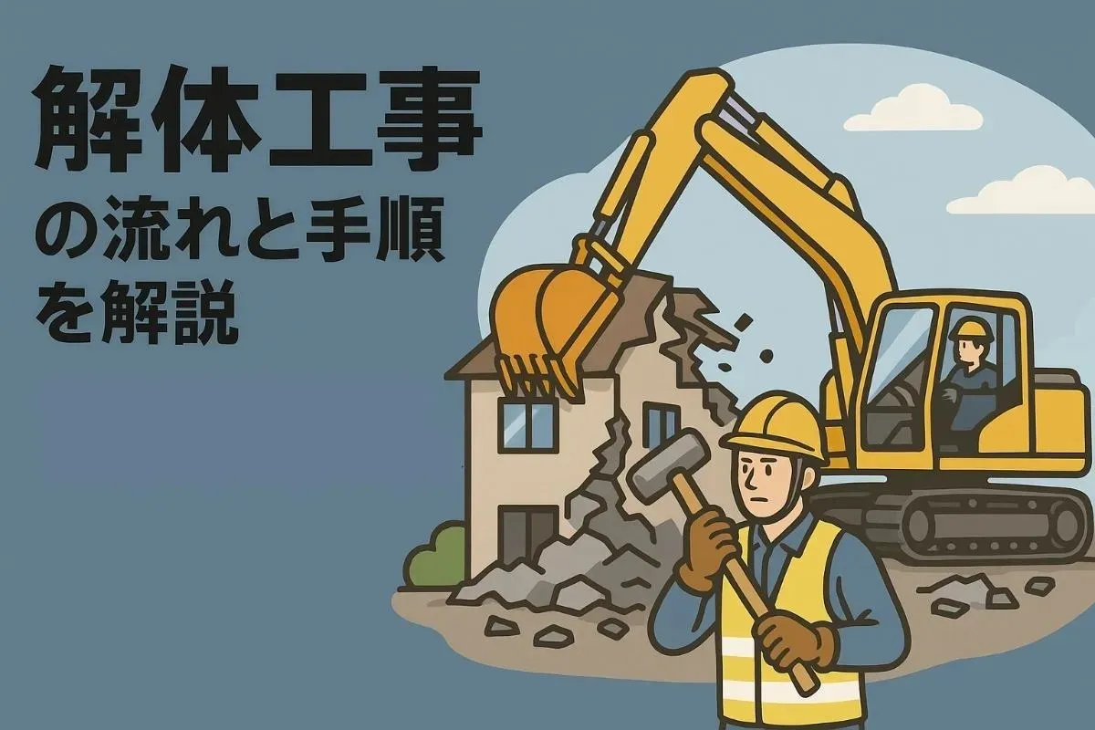 解体工事の流れと手順を解説｜全体工程・費用相場・事前手続きのポイント