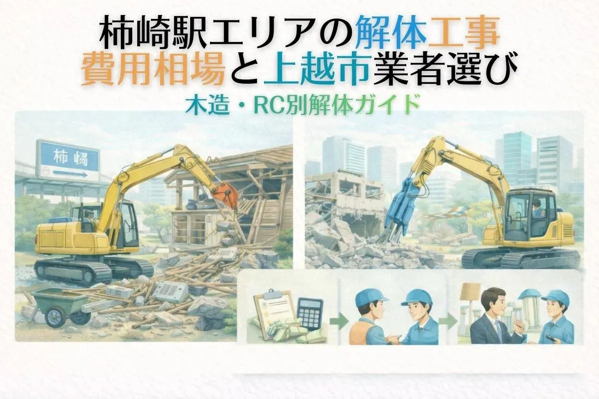 柿崎駅エリアの解体工事費用相場と上越市業者選び｜木造・RC別解体ガイド