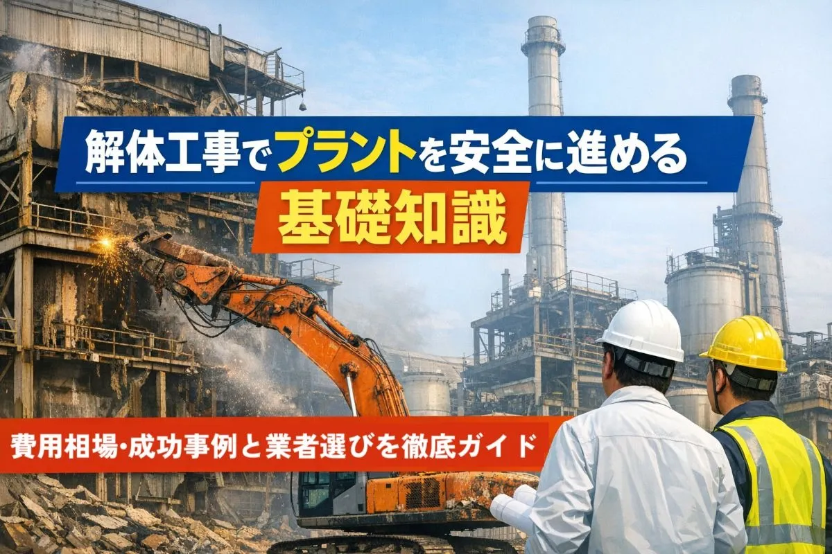 解体工事でプラントを安全に進める基礎知識と費用相場・成功事例と業者選びを徹底ガイド